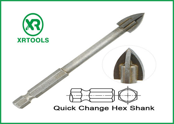 Mua Hex Shank Metric Masonry Drill Bit Cross Carbide Tip for Glass / Ceramic Tile sản xuất trực tuyến
