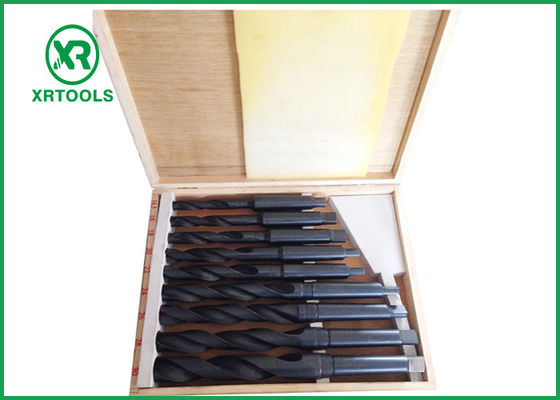 Mua Bộ mũi khoan hình côn HSS cuộn rèn / phay với hộp gỗ DIN 345 sản xuất trực tuyến